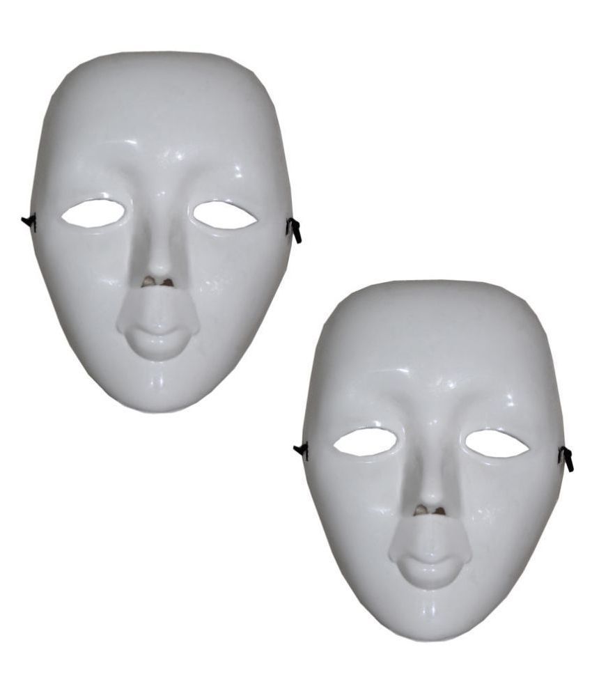     			Kaku Fancy Dresses Mime Face for Kids Halloween Party/ Mime Face for Plays, Stage Shows - Pack of 2