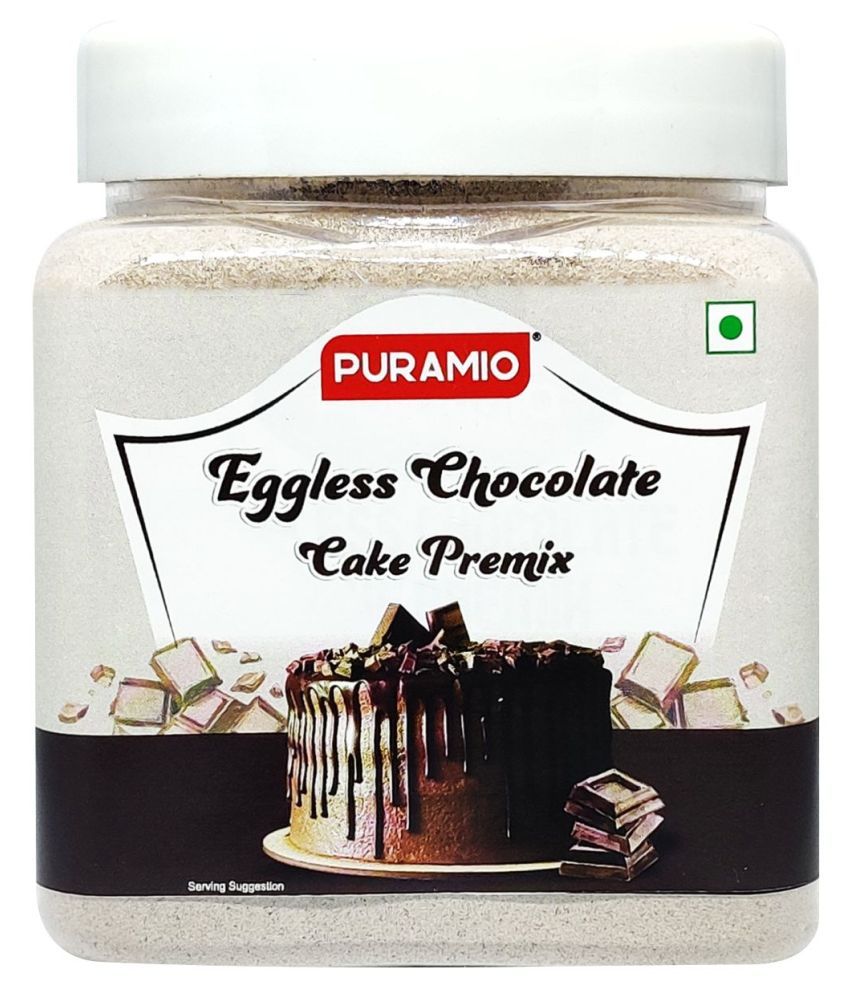 PURAMIO Chocolate Cake Making Kit Cake Premix + Whipping Cream+Twin
