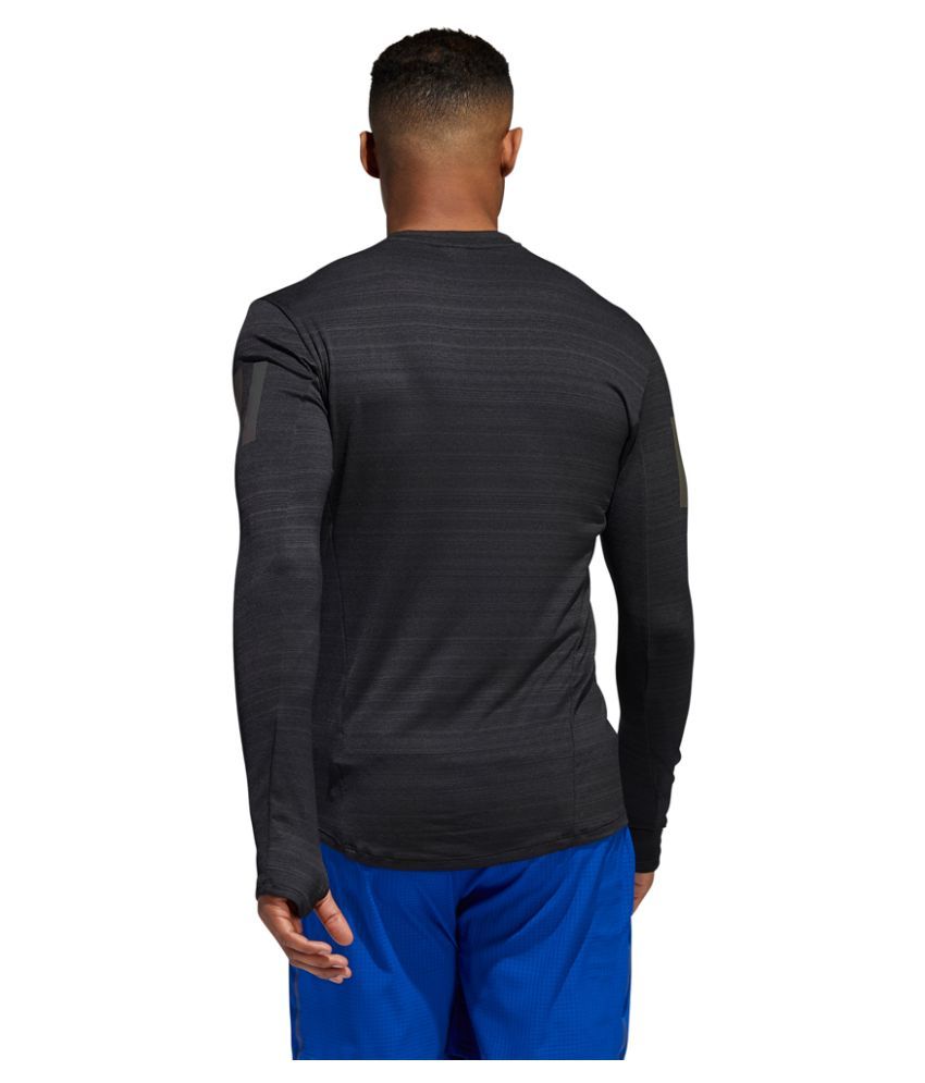 Adidas Black Polyester T-Shirt - Buy Adidas Black Polyester T-Shirt ...