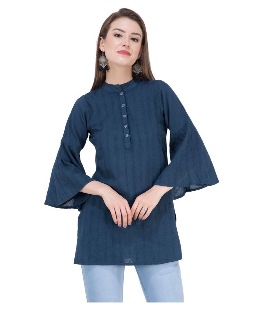     			SAAKAA - Green Rayon Women's Tunic ( Pack of 1 )