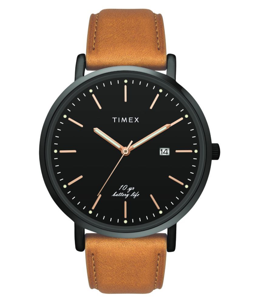 timex grey analog watch