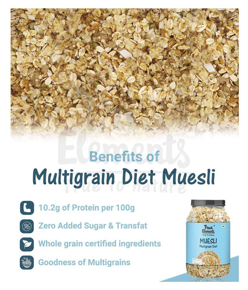 True Elements Multigrain Diet Muesli 1 Kg: Buy True Elements Multigrain 