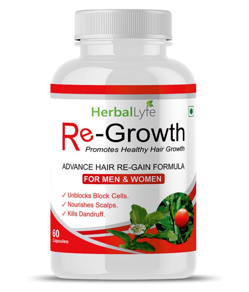 Herballyfe Hair Regrowth For Hair With Pure Herbs Extract Capsule 500 mg:  Buy Herballyfe Hair Regrowth For Hair With Pure Herbs Extract Capsule 500  mg at Best Prices in India - Snapdeal