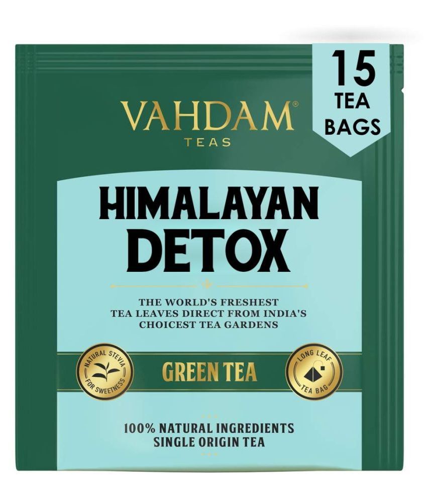 VAHDAM Himalayan Detox Green Tea with Ashwagandha Tea with Shatavari