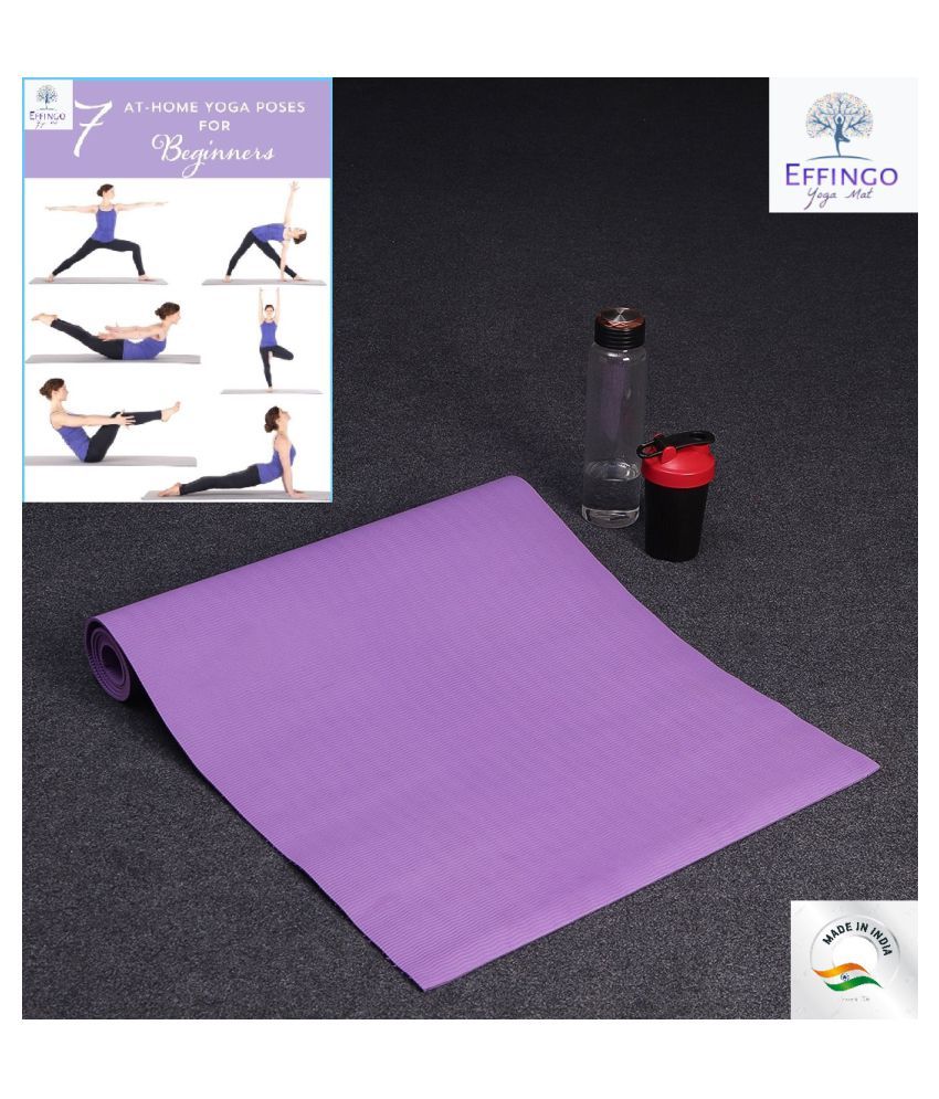 YOGA MAT WITH CARRY BAG AND STRAP OR FABRICATED MAT NonSkid MAT