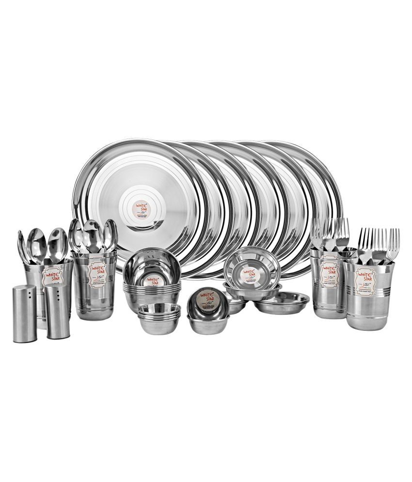 JSI Stainless Steel Dinner Set of 44 Pieces Buy Online at Best Price