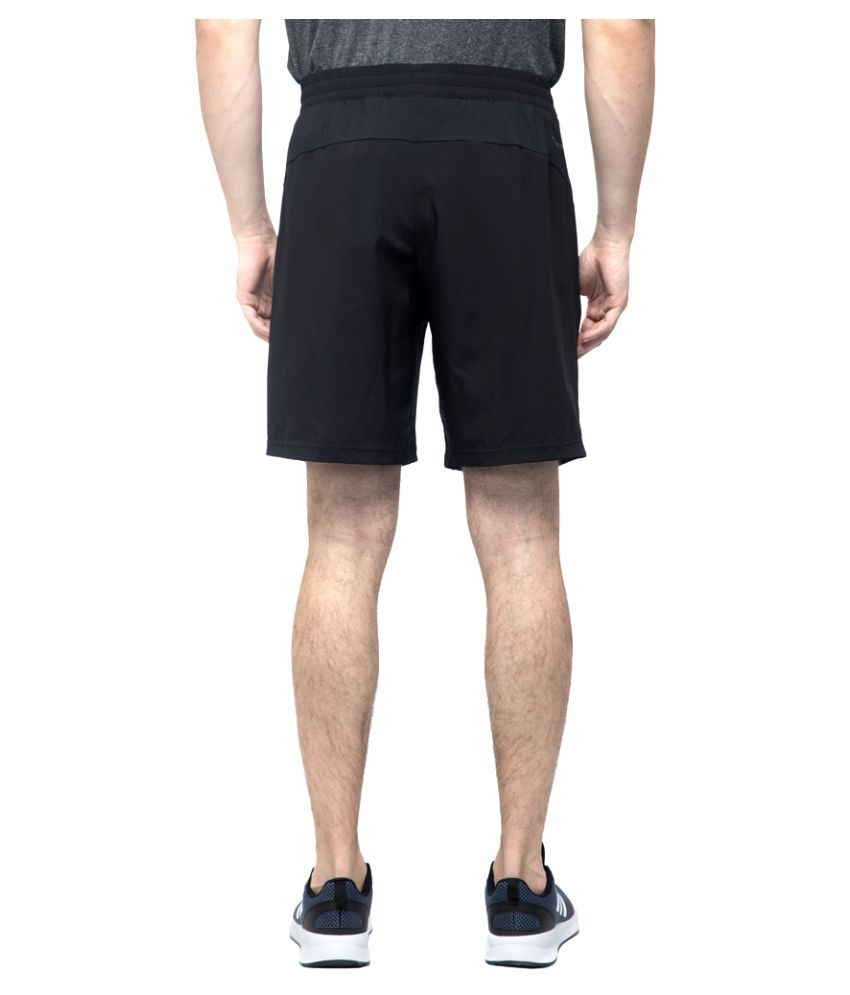 Adidas Black Polyester Fitness Shorts - Buy Adidas Black Polyester ...