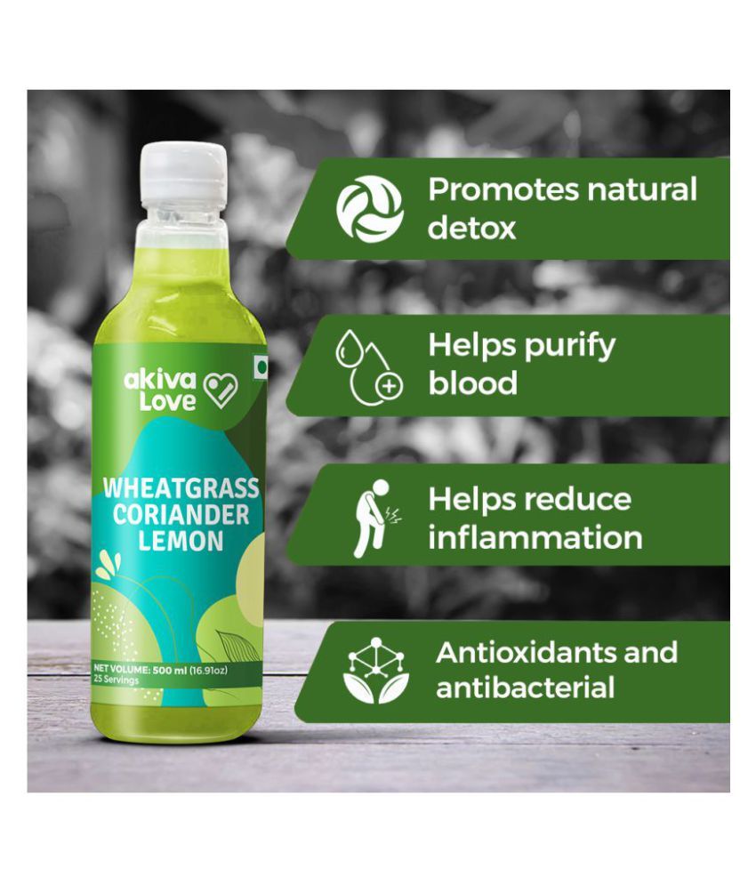 Akiva Superfoods Wheatgrass Fruit Juice 500 gm Buy Akiva Superfoods