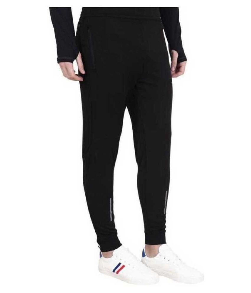 lycra blend track pants