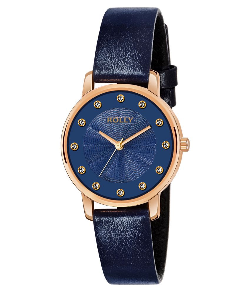 Rolly Leather Round Womens Watch Price in India: Buy Rolly Leather ...