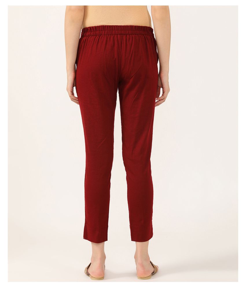 Buy V2 Cotton Pajamas - Maroon Online at Best Prices in India - Snapdeal