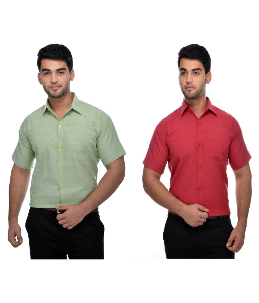     			DESHBANDHU DBK Cotton Regular Fit Half Sleeves Men's Formal Shirt - Multi ( Pack of 1 )