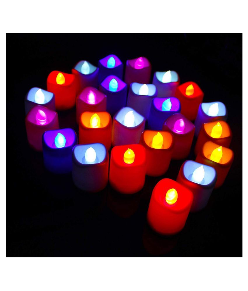 thrifkart multi color candle LED Candle Multi Pack of 12 Buy
