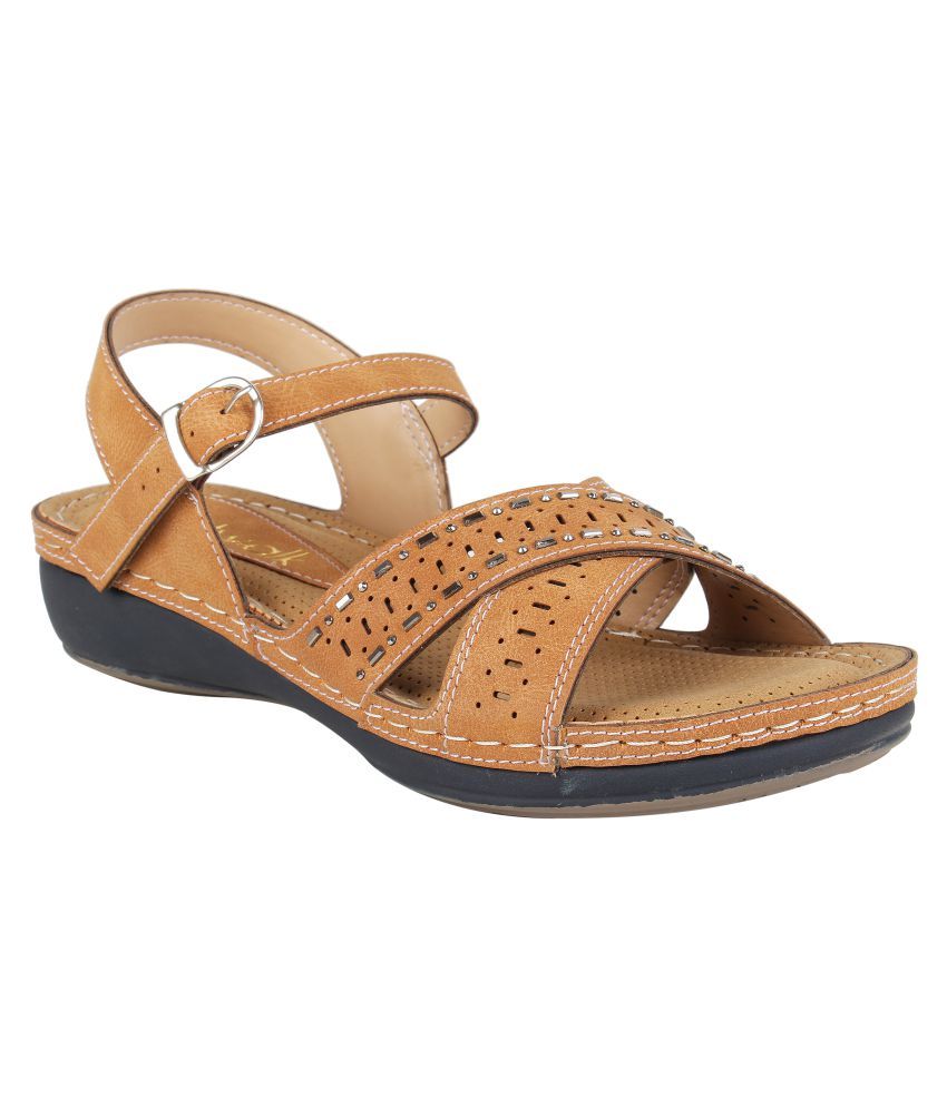 office tan flats