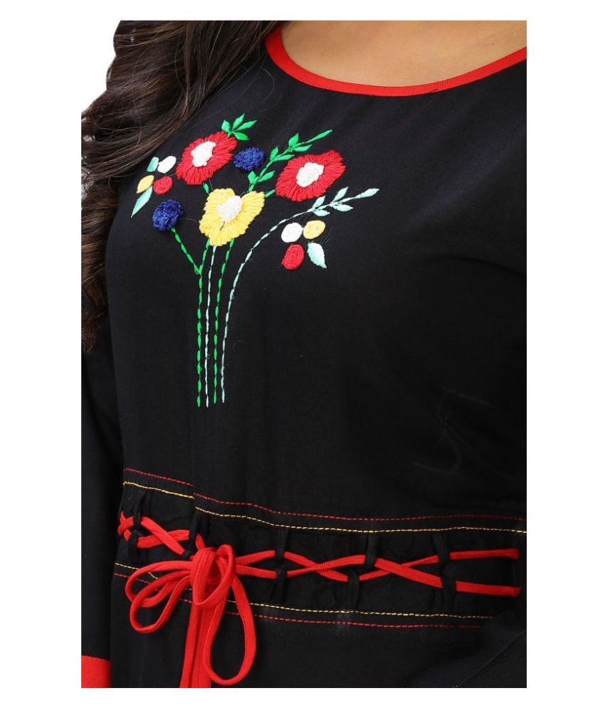 black frock style kurti