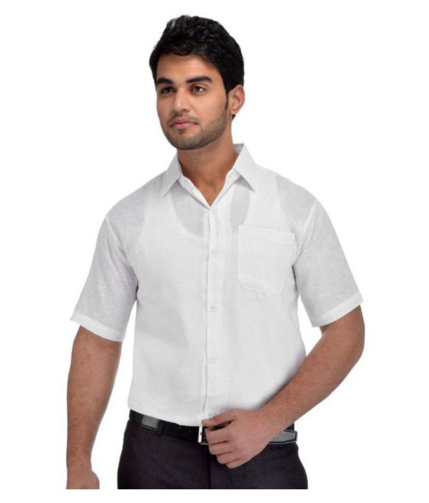 DESHBANDHU DBK 100 Percent Cotton White Shirt - Buy DESHBANDHU DBK 100 ...
