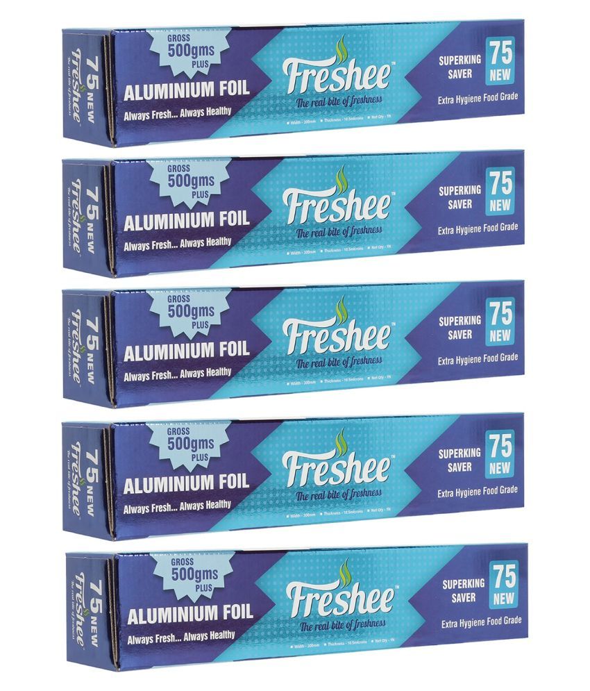     			Freshee 28m Aluminium Foil Paper Pack of 5