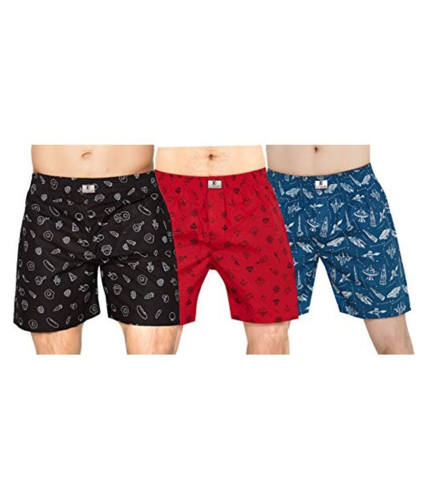 Globalrang Red Boxer Pack of 3 Buy Globalrang Red Boxer Pack of 3