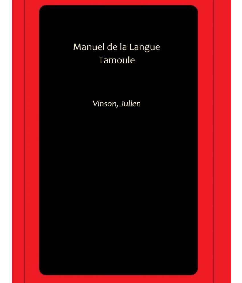     			Manuel de la Langue Tamoule