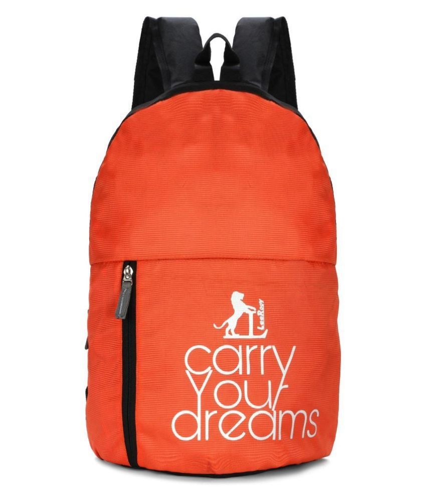 LeeRooy orange Backpack Buy LeeRooy orange Backpack Online at Low Price Snapdeal