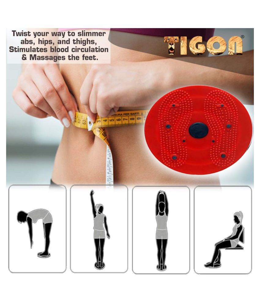     			Tigon Tummy Twister Acupressure Twister (Magnets) Useful for Figure Tone-up Magnetic Twisting Machine Tummy Twister-Abdominal Trimmer-Waist Trimmer-Abs Exerciser-Body Toner-Fat Buster