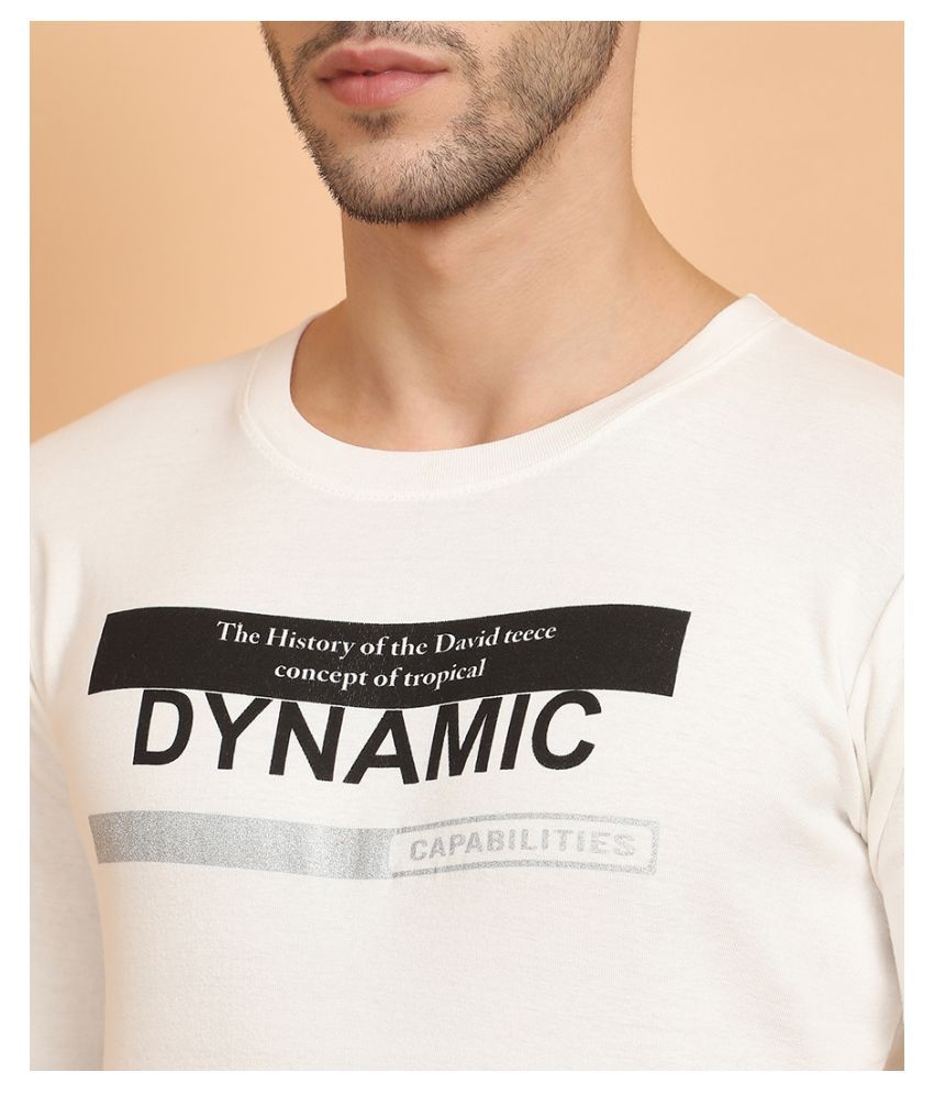 V2 Cotton Blend White Solids T-Shirt - Buy V2 Cotton Blend White Solids ...