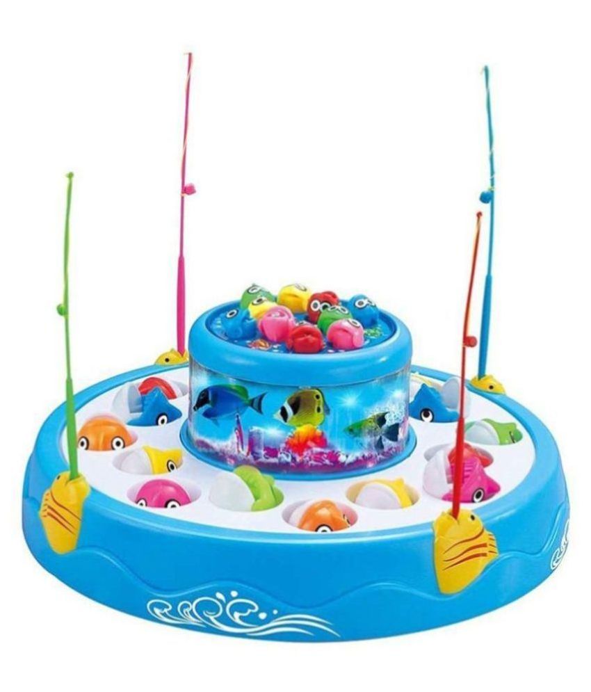 Fishing Electric, Fish Catching Game with Musical Lights for Kids Party & Fun Games