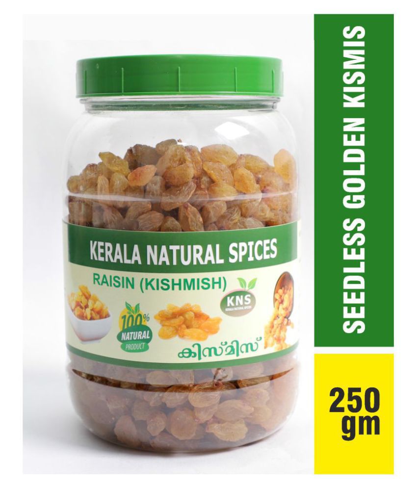     			KERALA NATURAL  Golden Raisin-250gm (Kishmish) 250 g
