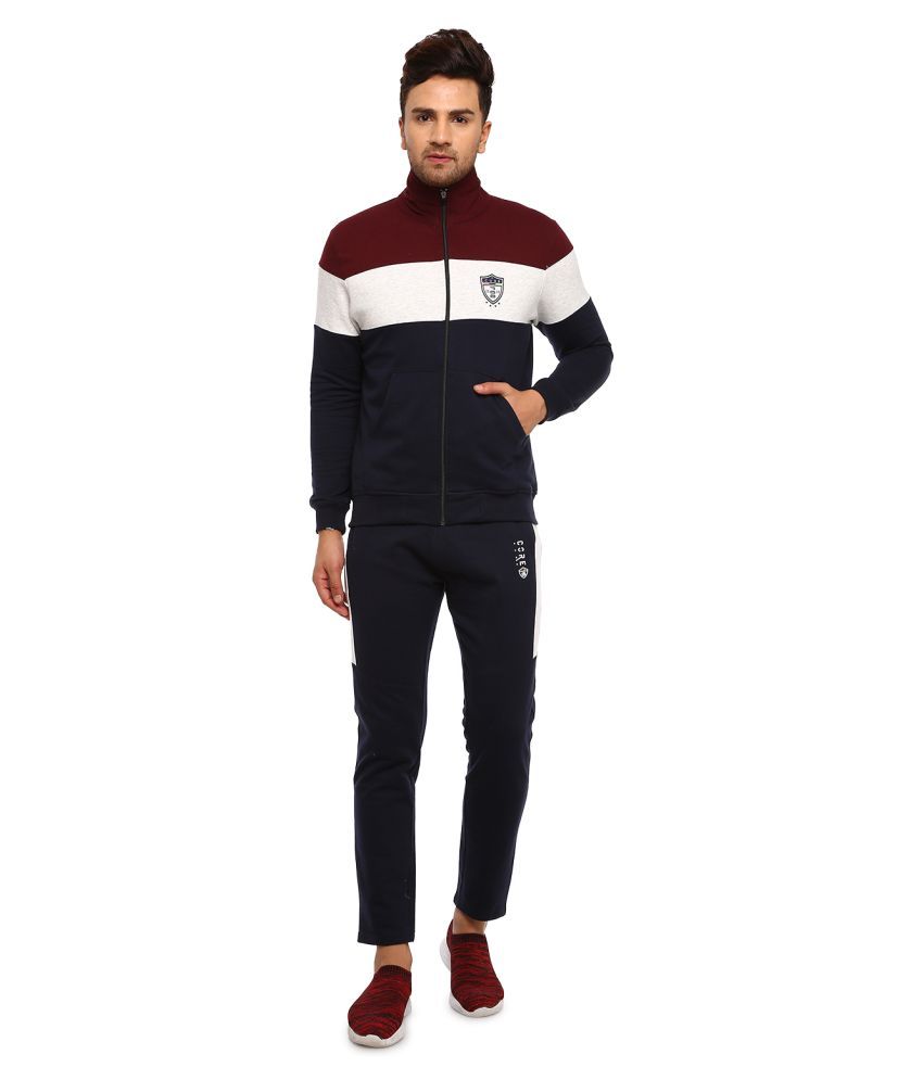 oddi Maroon Cotton Blend Tracksuit Single - Buy oddi Maroon Cotton ...