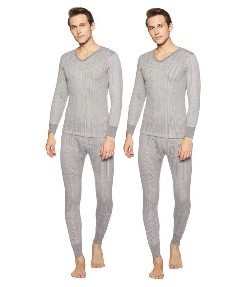     			Dixcy Scott Grey Thermal Sets Pack of 2