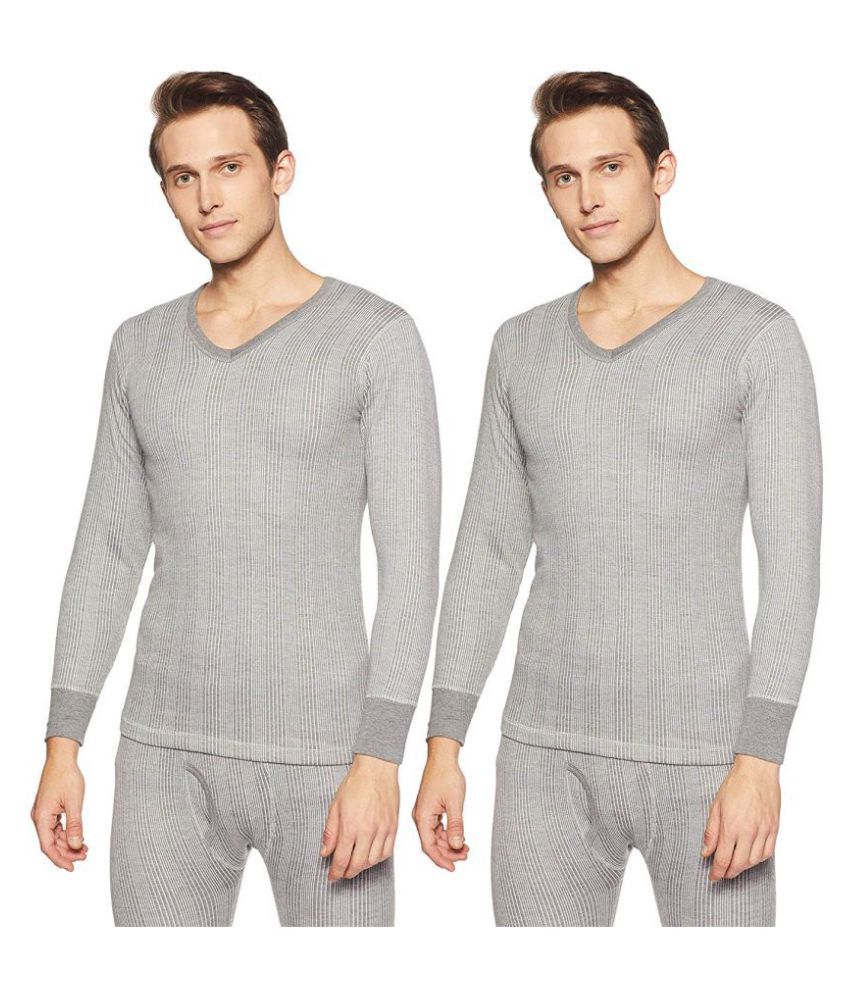     			Dixcy Scott Grey Thermal Upper Pack of 2