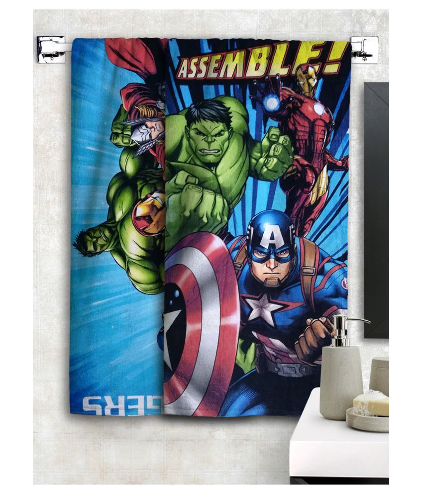 Marvel Set of 2 Cotton Bath Towel Multi - Buy Marvel Set of 2 Cotton ...