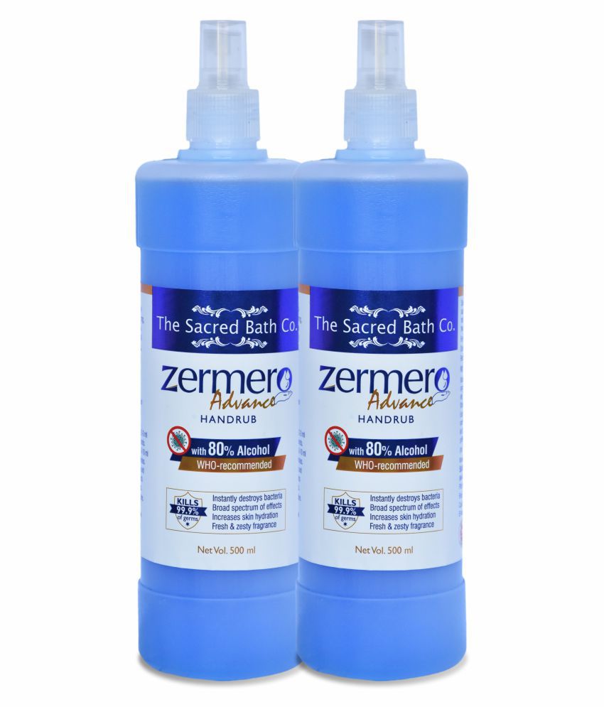     			ZERMERO Hand Sanitizer 1000 mL Pack of 2