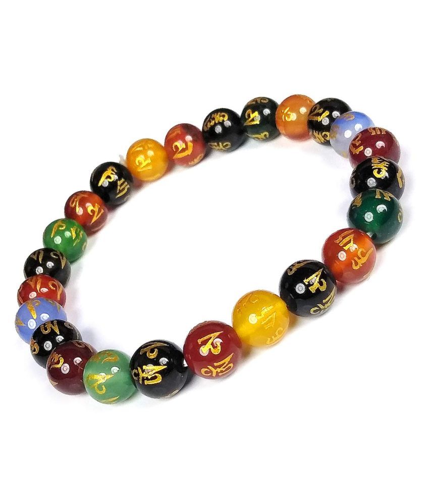 Aj Crafts Reiki Crystal Products 7 Chakra Bracelet Om Mani Bracelet Multi Color Buy Aj Crafts Reiki Crystal Products 7 Chakra Bracelet Om Mani Bracelet Multi Color Online In India On Snapdeal