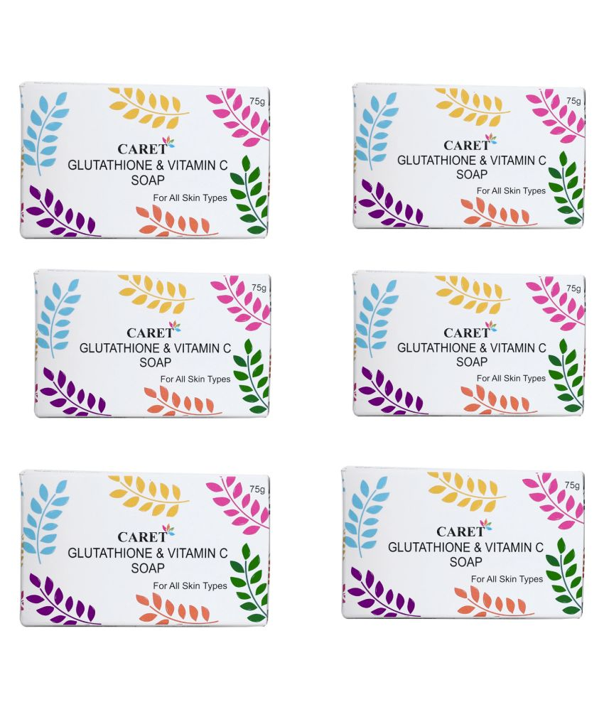     			Caret Organic Skin Whitening C Skin Whitening Soap Soap for All Skin Type ( Pack of 6 )