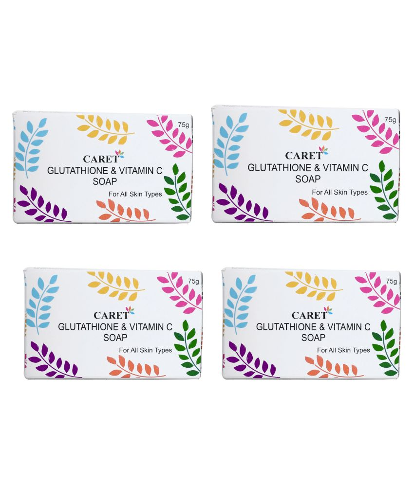     			Caret Organic Beauty C Skin Whitening & Brightening soap Soap for All Skin Type ( Pack of 4 )