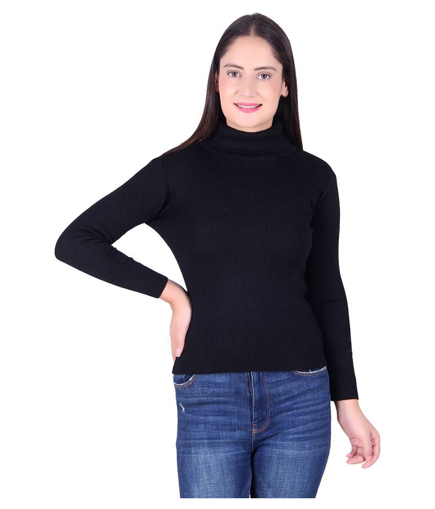     			Ogarti Acrylic Black Pullovers
