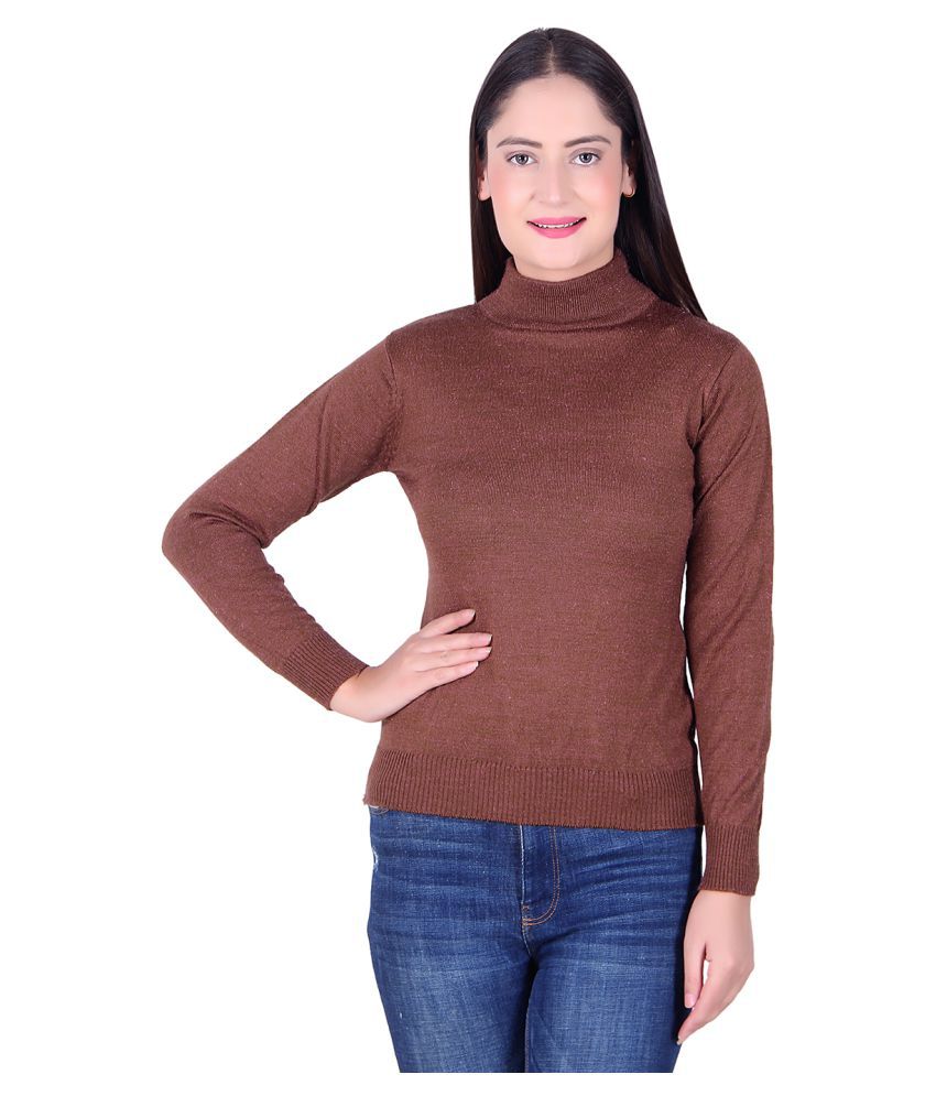     			Ogarti Acrylic Brown Pullovers