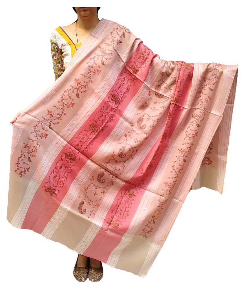 pink kashmiri shawl