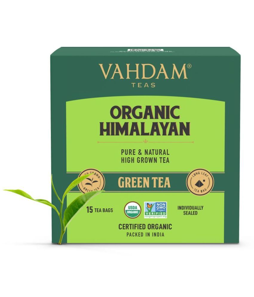 Vahdam Organic Himalayan Green Tea 15 Tea Bags Buy Vahdam Organic