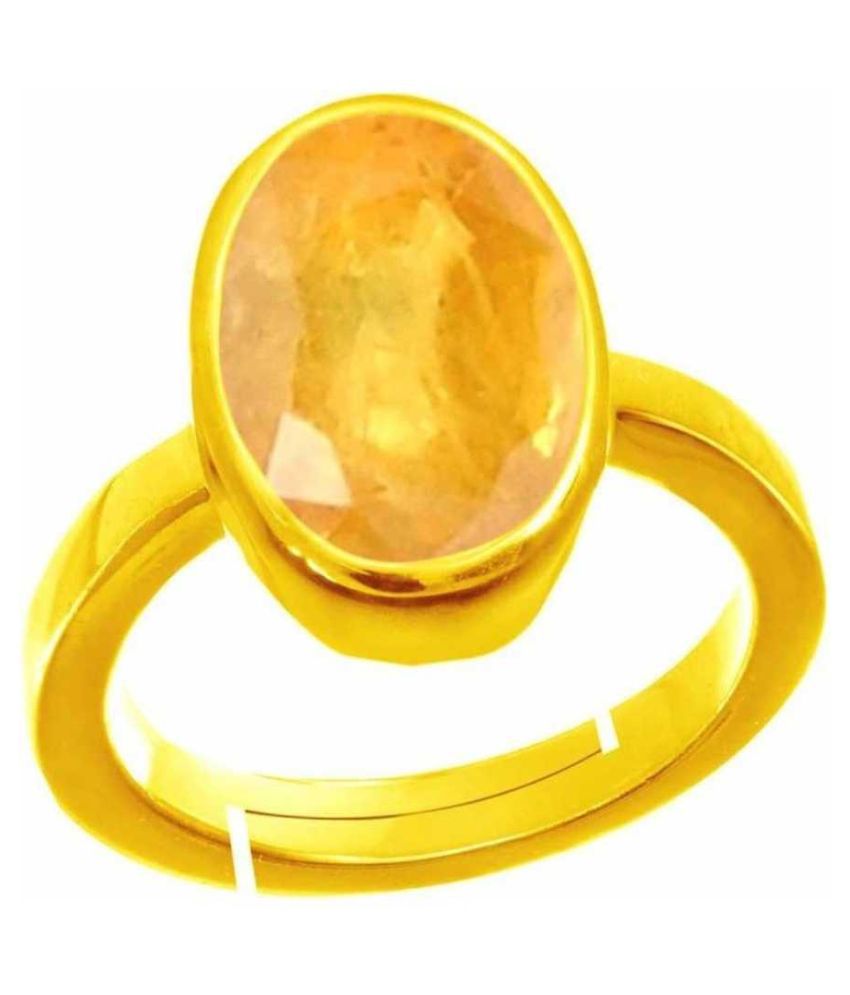 Yellow Sapphire 10.25 Ratti Pukhraj Stone: Buy Yellow Sapphire 10.25 ...