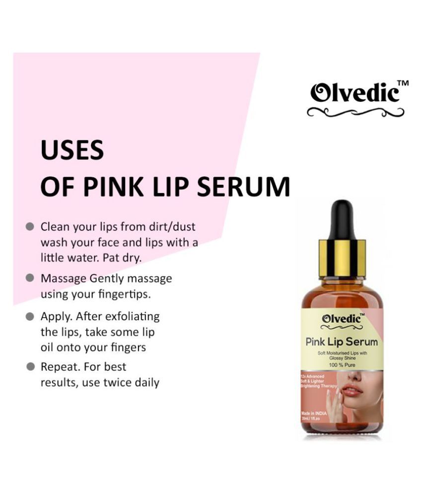 olvedic Lip Serum Advanced Brightening Therapy for Soft, Moisturised ...