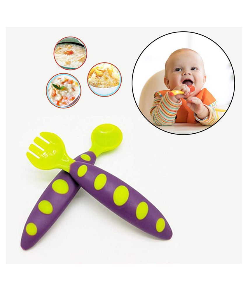     			SAFE-O-KID Silicone 1 pc Spoons & Forks