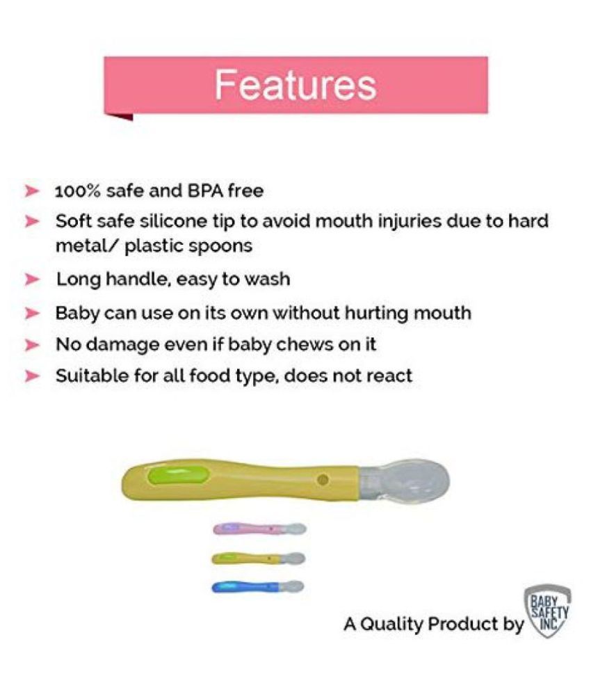     			SAFE-O-KID Silicone 5 or more pc Spoons & Forks