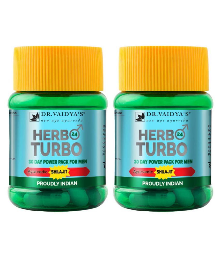     			Dr. Vaidya's Herbo24Turbo Capsules | Ayurvedic | Supports Vitality (30 capsules Each) Pack of 2