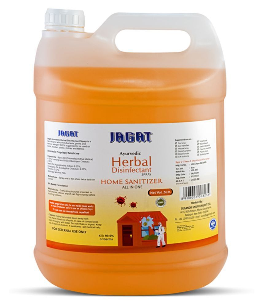 JAGAT All Purpose Cleaner Liquid All-In-One Purpose Spray Disinfectant 5 L