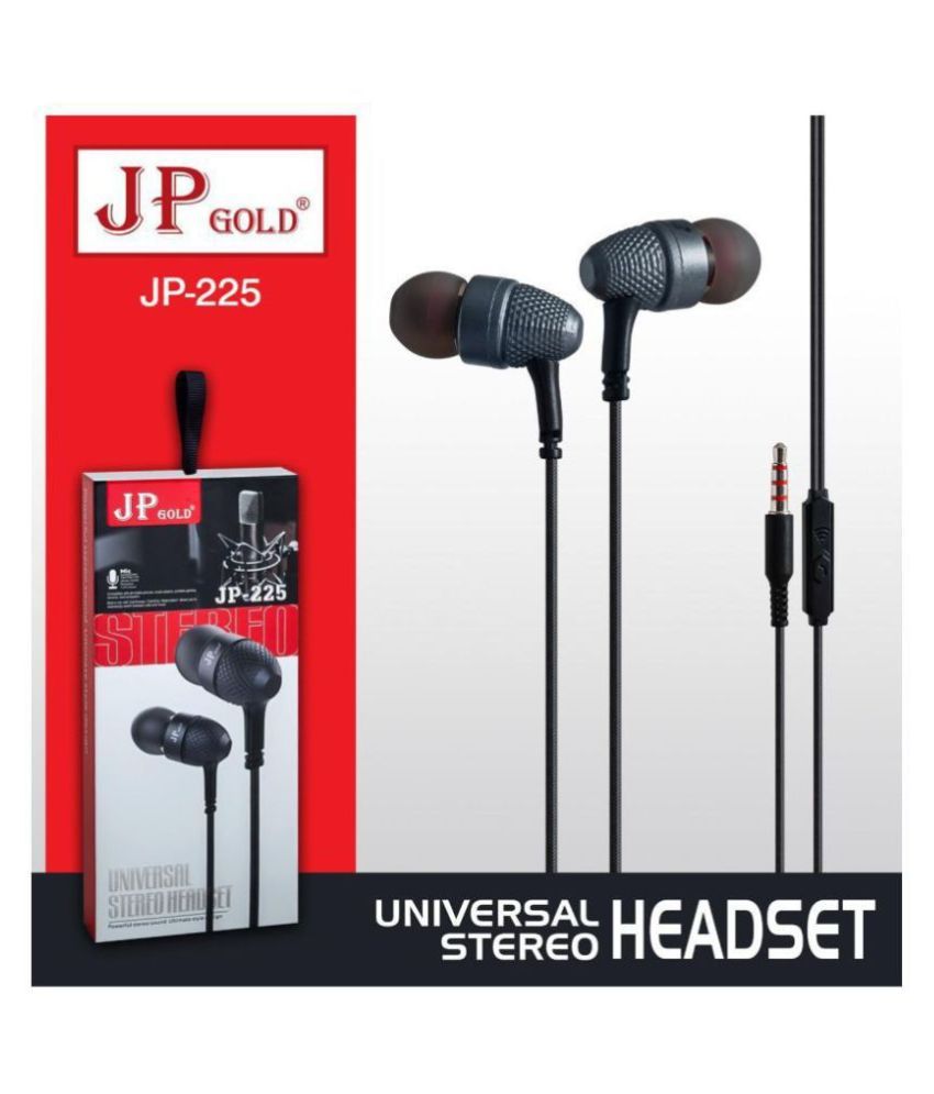 jp gold earphones