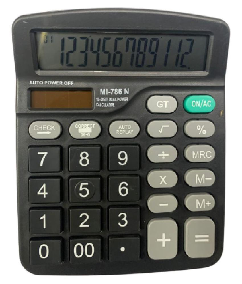 LAVYE Desktop Calculator With 12 Digits Dispaly, Auto Replay & 112