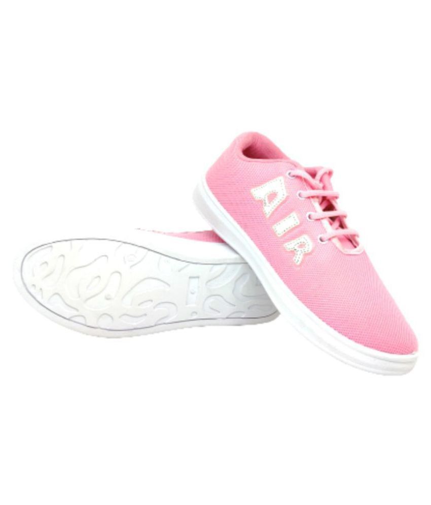 zappy pink casual shoes