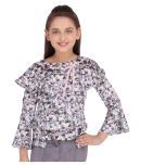 Cutecumber Girls Polyester Tops ( Gray )